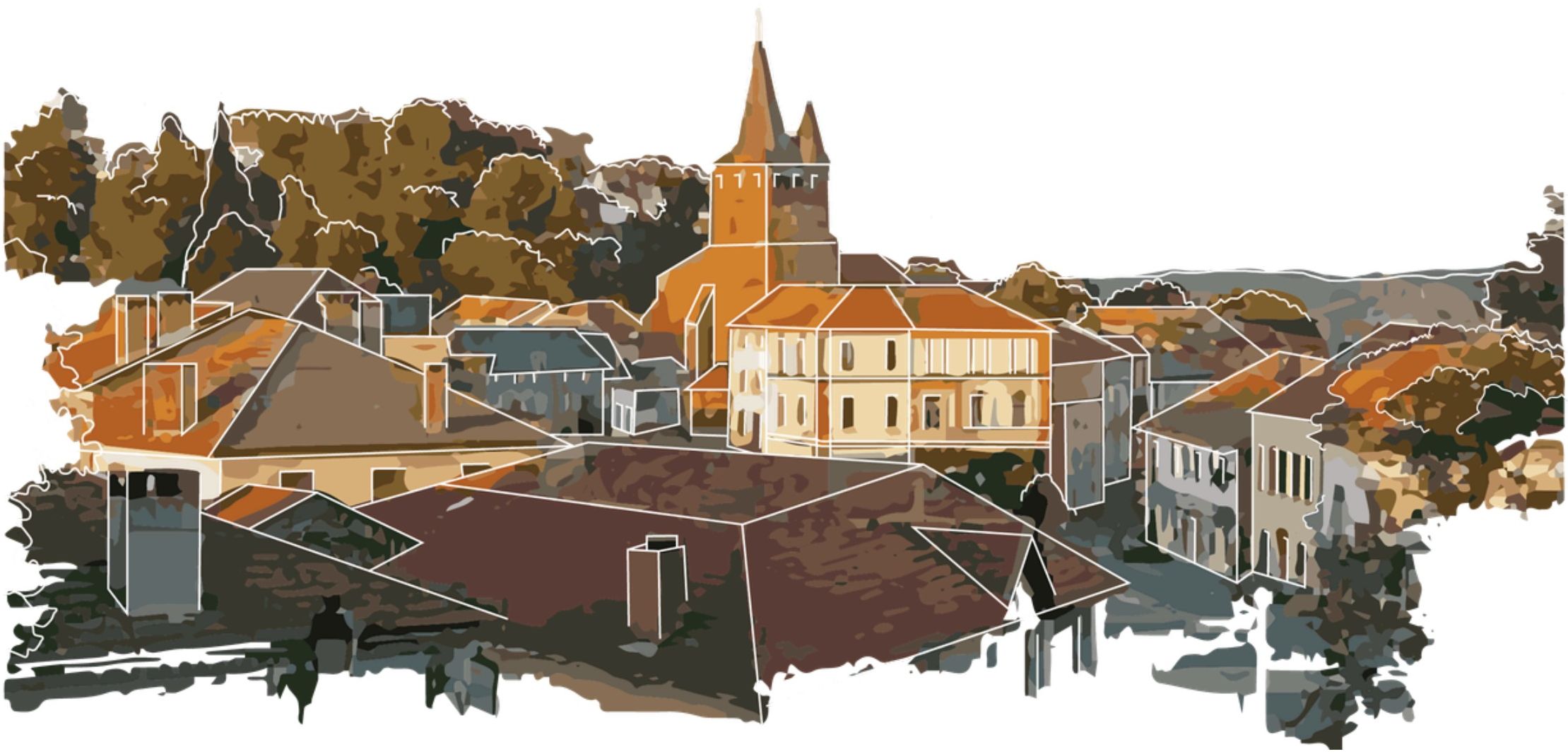 Vue du village de Castelnau-Magnoac